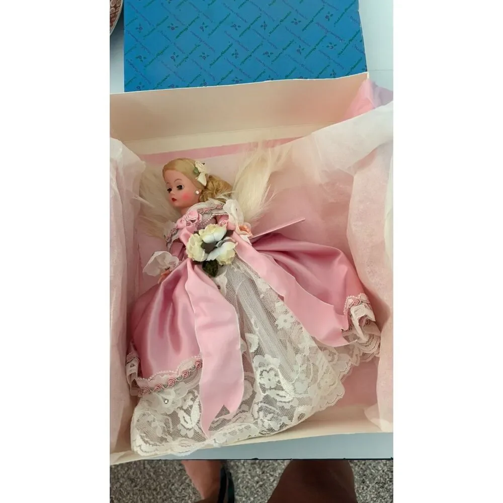 1996 Madame Alexander Guardian Angel of Love doll with box and stand